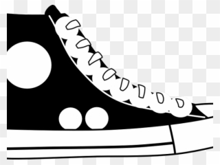 Shoe Clipart Converse - Blue Shoe Clipart - Png Download