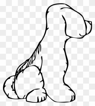 Dog Side View Clipart - Pets Clipart Png Black And White Transparent Png