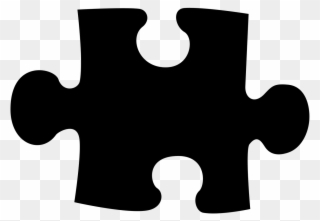 Puzzle Piece 1, Buy Clip Art - Black Jigsaw Puzzle Piece - Png Download