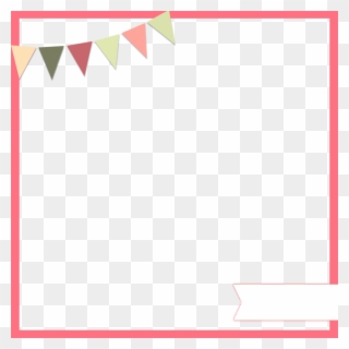 Free Download Digital Scrapbooking Clipart Paper Scrapbooking - Pennant Page Border - Png Download
