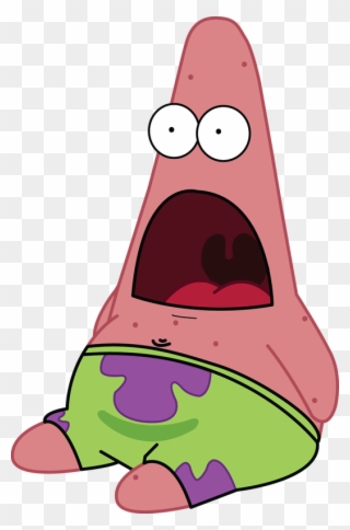 Picture - Patrick Star Shocked Clipart