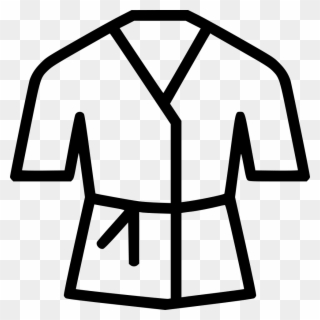 Karate Robe Costume Dress Wear Martial Arts Comments - Karate Clipart