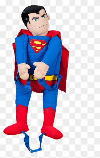 Superman Plush Back Buddy - حقائب مدرسية بات مان Clipart