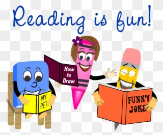 Buddy, Cathy And Pete Promote Reading Is Fun - Reading Is Fun Png Clipart