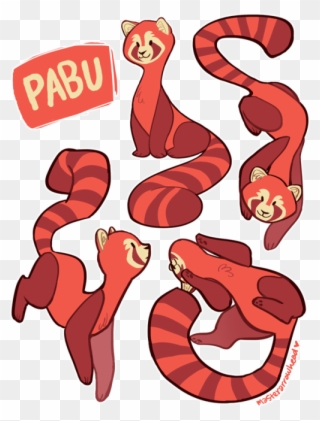 Papu Fox Ferret - Red Panda Tumblr Draw Clipart
