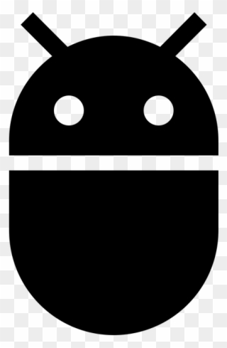 Robot By Simon Child - Android Logo Black Png Clipart