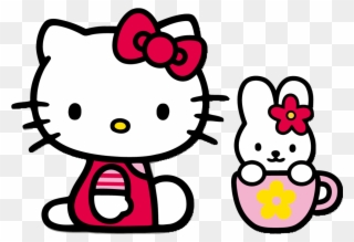 Hello Kitty And Bunny Clipart