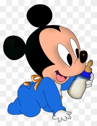 Cartoon Character Cute Clipart Mickey Mouse Minnie - Baby Mickey Mouse Png Transparent Png