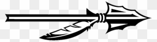 Share Via Email - Fsu Spear Black And White Clipart