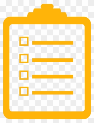 Checklist Noun Project 5166 Yellow - Action Plan Icon Png Clipart