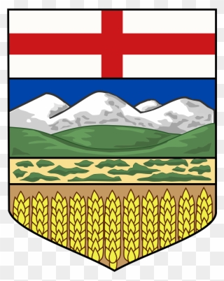 This Flag Design Presents An Image Of Edmonton's River - Vector Graphics Clipart