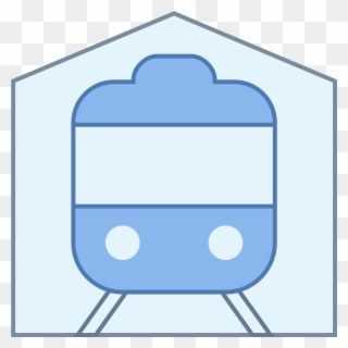 Railway Station Icon - Train Clipart