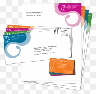 Uno Cosmetics Stationary Design - Letterhead Png Clipart