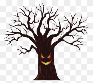 Halloween Spooky Tree Png Clipart Image - Halloween Tree Clipart Transparent Png