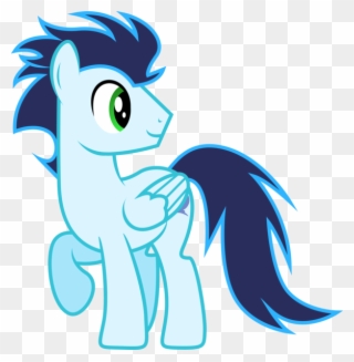 While Shinings Hair Has Shades Of Blue As Dose The - My Little Pony Soarin Sad Clipart