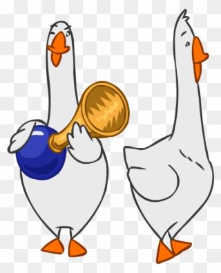 I'm Not Sure Why This Mischievous Goose Doesn't Just - Cartoon Clipart