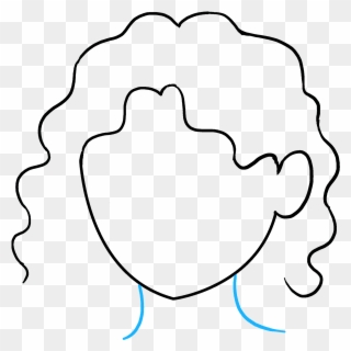 How To Draw Curly Hair - Draw Curly Hair Clipart