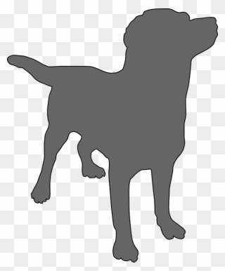 Dog Vector Cliparts 26, Buy Clip Art - Dog Silhouette Transparent Background - Png Download