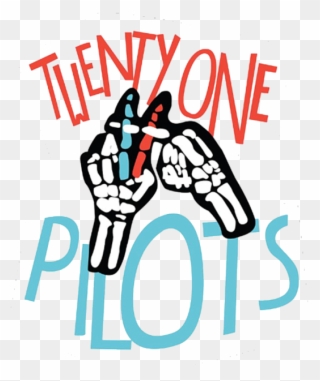 Art Twenty One Pilots - Twenty One Pilots Hands Logo Clipart