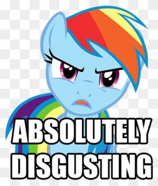 Well, That's Just Like, Your Opinion Mare - Rainbow Dash Angry Clipart