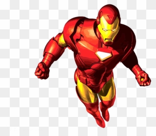 Iron Man Cartoon Superhero Clip Art - Iron Man Vector Art - Png Download