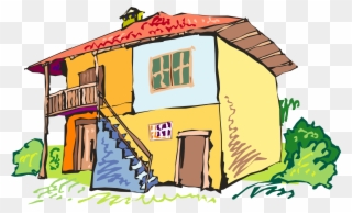 Most Buildings Along Forbes, Murray And Forward Were - Back Of A Cartoon House Clipart