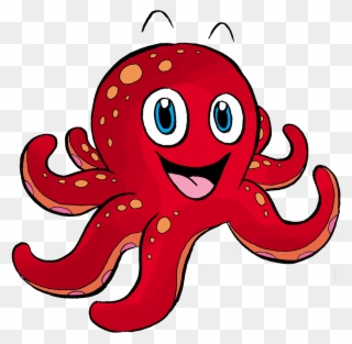 Adult Lessons - Octopus Swimming Clipart - Png Download