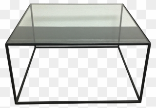 Clip Art Transparent Iron Glass And Square Tables On - Coffee Table - Png Download