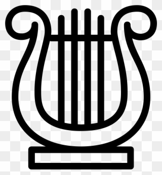 The Meaning And Symbolism Of The Word Lyre Clip Art - Lyre Cartoon - Png Download