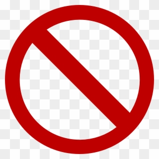 Banned - Dont Sign Clipart