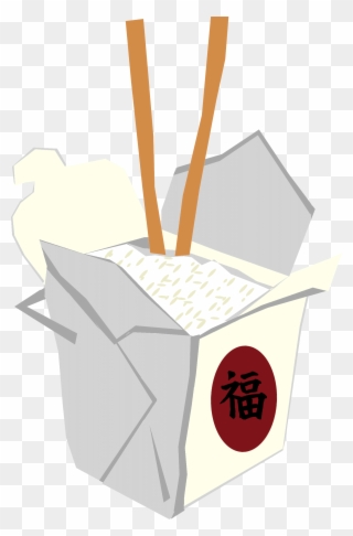 Takeout Box Clipart - Open Chinese Take Out Box - Png Download