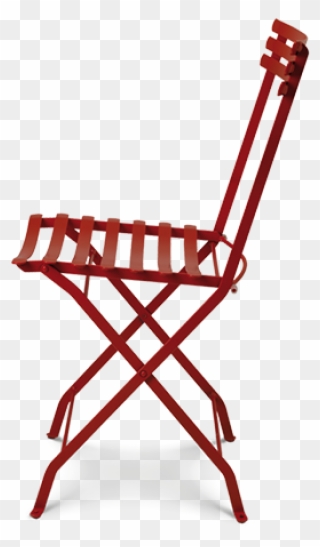 Red Metal Outdoor Folding Chairs Clipart