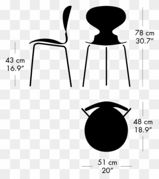 The Ant Is Stackable - Ant Chair Clipart
