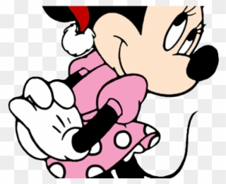 Santa Hat Clipart - Minnie Mouse As Santa - Png Download