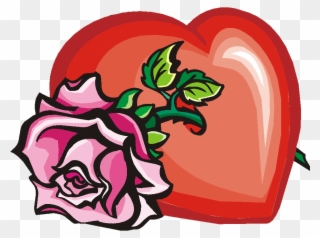 Handmade Love & Marriage Cards - Heart With A Rose Through Clipart