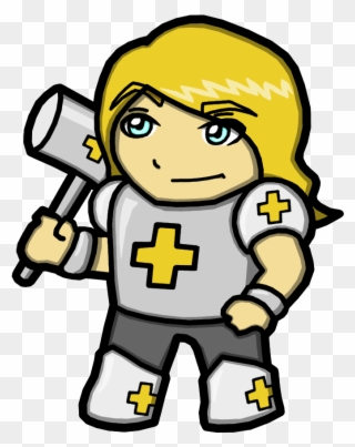 As The Title Says, You Get To See Our Human Paladin - Cartoon Clipart
