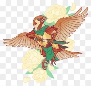 Peony Passer Paladin Her Name Is Penelope - Sparrow Aarakocra Clipart