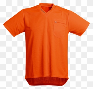 Handbücher Für Funktions-shirt, Signalfarbe Orange - Crew Neck Clipart