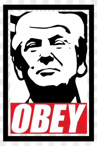 Obey 45 T-shirt - Donald Trump Mural Detention Center Clipart