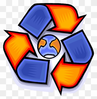 Computer Clipart Waste - Recycle Note Cards (pk Of 10) - Png Download