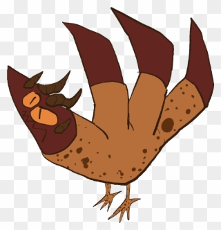 Rust Hand Turkery - Cartoon Clipart