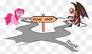 Rust's Path - Cartoon Clipart