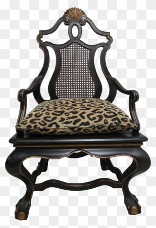 Modern Oversized Maitland Smith Ball Claw Throne Cane - Chair Clipart