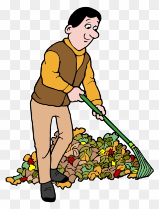 This Year, The Autumnal Equinox Falls On September - Raking Leaves Clip Art - Png Download