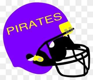 Purple And Yellow Helmet Clip Art At Clker - Black Football Helmet Png Transparent Png