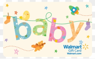 Walmart Baby Clothesline Gift Card Clipart