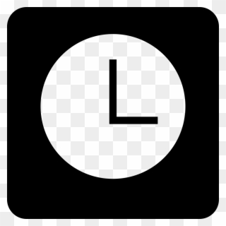 Punch The Clock Comments - White Clock Symbol Png Clipart
