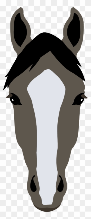 Blaze - Horse Markings Clipart