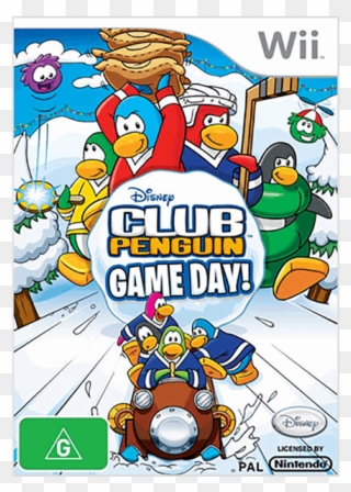 1 Of - Club Penguin Game Day [wii Game] Clipart