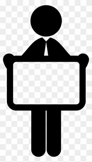 Luggage Icon - Business Man Thinking Icon Clipart
